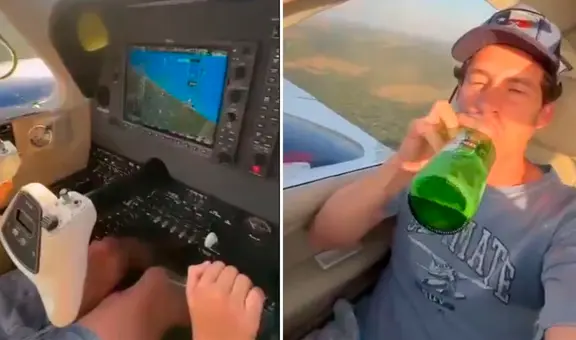 Hombre murió junto con su hijo de 12 años tras dejarlo pilotear su avioneta mientras bebía cerveza