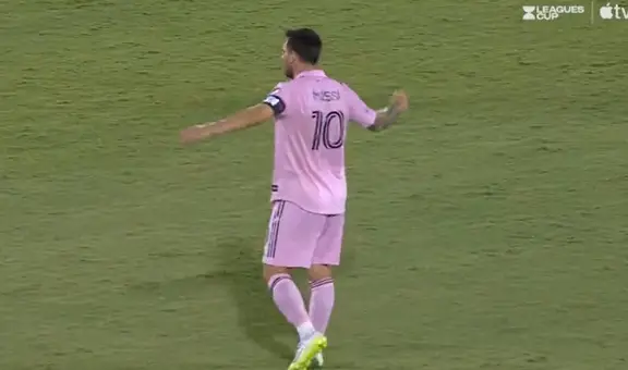 El enfado de Lionel Messi tras el empate de Dallas por la Leagues Cup