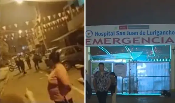 SJL: balacera durante una fiesta que se realizaba frente a un colegio dejó 4 heridos