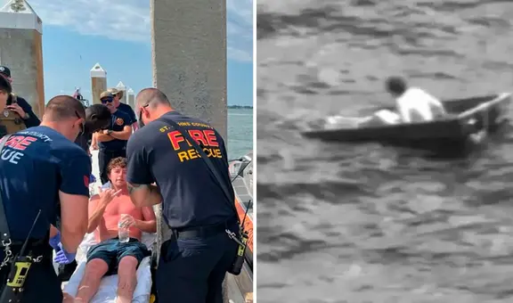 Rescatan a joven que pasó 30 horas perdido en el mar: sus padres creyeron que no sobreviviría