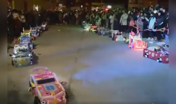 Niños transformers impresionaron en feria patronal de La Libertad: “Lo volvieron a hacer”