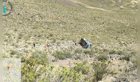 Arequipa: 4 fallecidos en accidente de tránsito ocurrido en Chivay