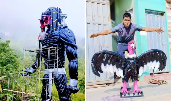 Yadiel Ruedas: fallece artista de Cusco que causó sensación con sus esculturas hechas de llantas