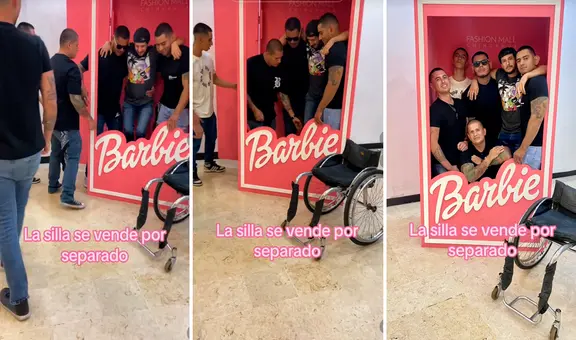 Joven con discapacidad física quería tomarse foto en caja de Barbie y sus amigos le cumplieron el sueño