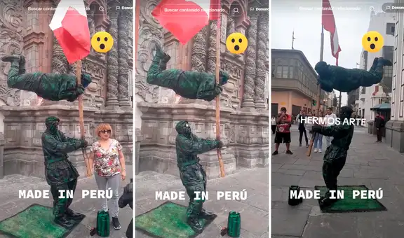 ¡Gran talento peruano!: artistas callejeros sorprenden en Jirón de la Unión al vestir como militares
