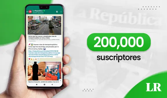 ¡Somos más! La República alcanzó los 200.000 suscriptores en su canal de WhatsApp