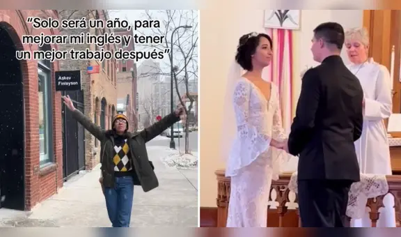 Joven viajó a EE. UU. para perfeccionar su inglés y termina casándose: “Mejoró nivel máster”