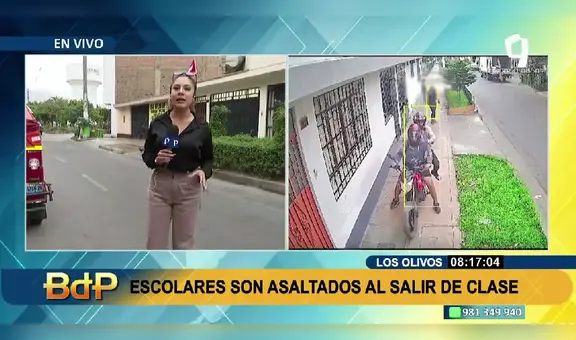 Los Olivos: ladrones asaltan en plena luz del día a escolares tras salir de clases