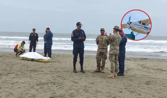 Hallan cuerpo en mar de Chiclayo que correspondería a uno de los tripulantes de la avioneta Cessna