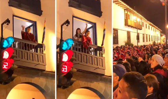 Coreano usa un poncho peruano y se anima a dar unos pasitos de huaino en festival del Cusco