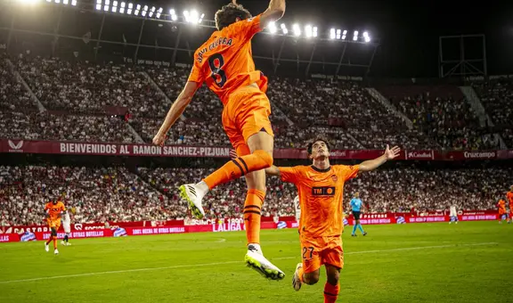 ¡Victoria de visita en el final! Valencia derrotó 2-1 al Sevilla por el inicio de la LaLiga