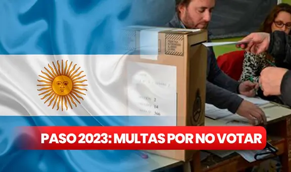 PASO 2023: cuánto es la multa por no votar en Argentina y dónde pagarla