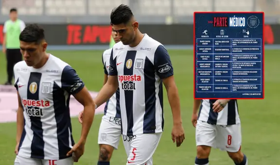 Alianza Lima publicó su parte médico: ¿qué jugadores están golpeados y qué lesiones tienen?