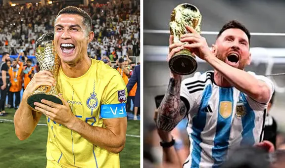 Medio argentino se burló de Cristiano Ronaldo: comparó su trofeo con el Mundial de Messi