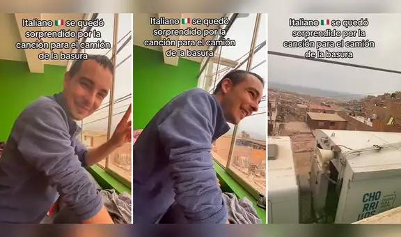 Italiano llega al Perú y se sorprende al ver que el camión de basura pasa con música “Es pegajosa”