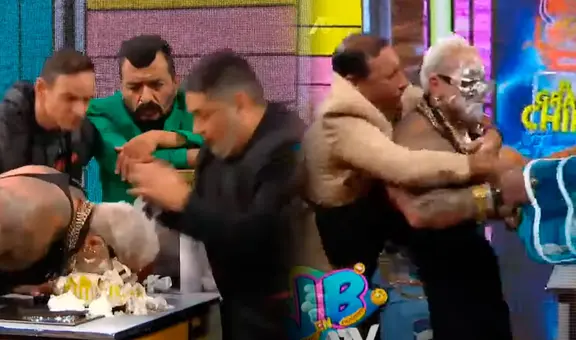 ¡No lo suelta! Alfredo Benavides le tiró tortazo a la 'Mackyna' y escena terminó en bronca