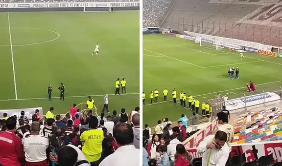 Alfonso Barco se gana el cariño del hincha al entrenar solo tras victoria de la 'U' en el Monumental