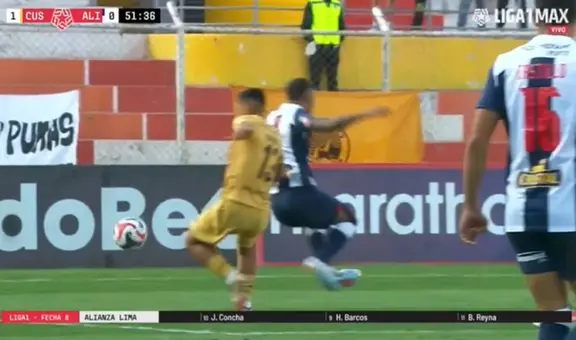 El polémico penal que no sancionaron a Bryan Reyna en el Alianza Lima vs. Cusco FC
