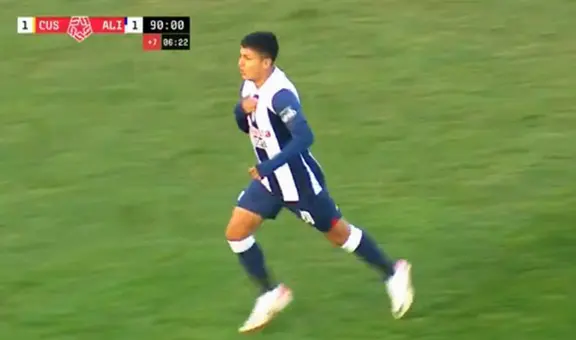 Jairo Concha marcó un golazo desde fuera del área para el empate agónico de Alianza Lima en Cusco