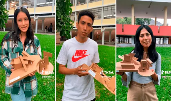 Estudiantes de Arquitectura de la UNI sorprenden al crear una maqueta con solo S/4