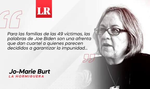 La carta de Biden, por Jo-Marie Burt