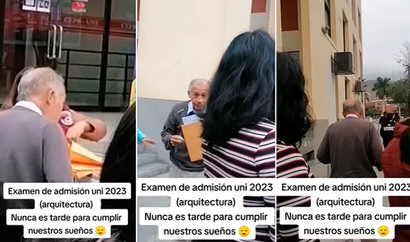 Adulto mayor postuló a la carrera de Arquitectura de la UNI: “Nunca es tarde para cumplir nuestros sueños”