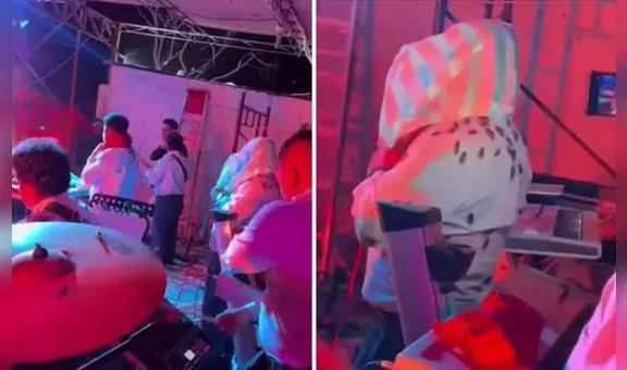 Cantante brindó show cubierto con plástico ante ataque de grillos: “Qué tal profesionalismo”