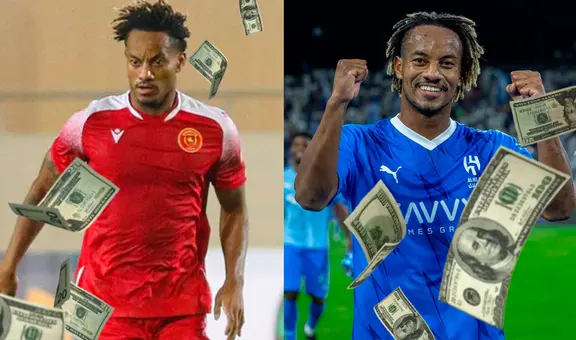 El millonario sueldo por el que André Carrillo cambió Al-Hilal por club de la segunda de Arabia