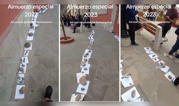 Estudiantes de la UNMSM usaron piedras para reservar su tradicional almuerzo especial: “Otro level”