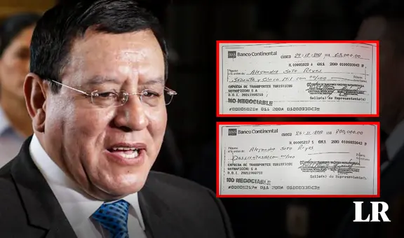 Alejandro Soto: estos son los dos cheques por US$265 mil que prueban la estafa