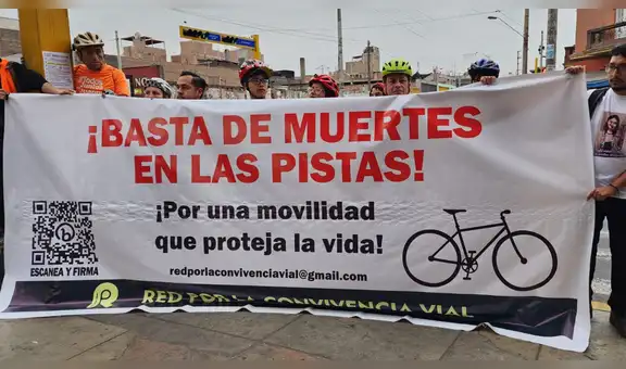 ¡Más ciclovías! Familiares rinden homenaje a ciclistas víctimas de accidentes de tránsito