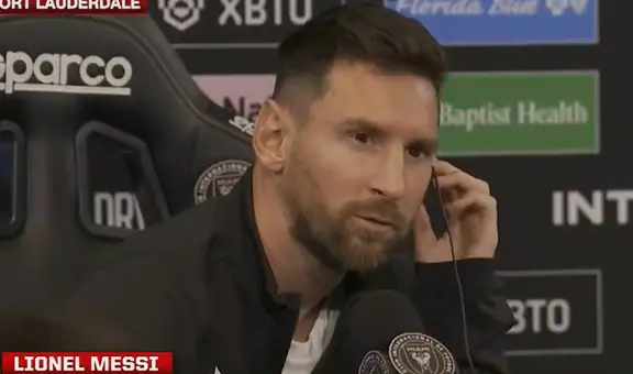 Messi protagonizó curioso momento al no encontrar a periodista que le preguntó en conferencia