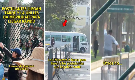 Postulantes llegaron tarde a examen de la UNI y movilidad los acercó a las aulas: "Pura adrenalina"