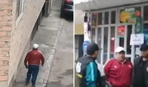 Los Olivos: detienen a sujeto en estado de ebriedad que caminaba por la calle con pistola en mano