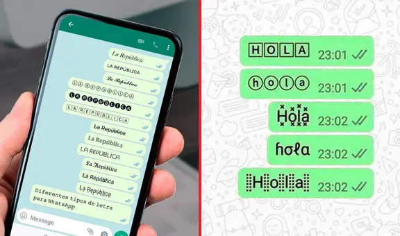 WhatsApp y el truco para enviar mensajes con distintos tipos de letras y sin instalar apps