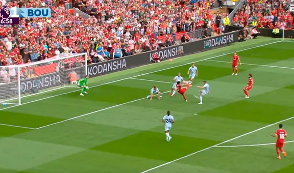 La espectacular tijera de Luis Díaz para marcar el empate del Liverpool ante Bournemouth
