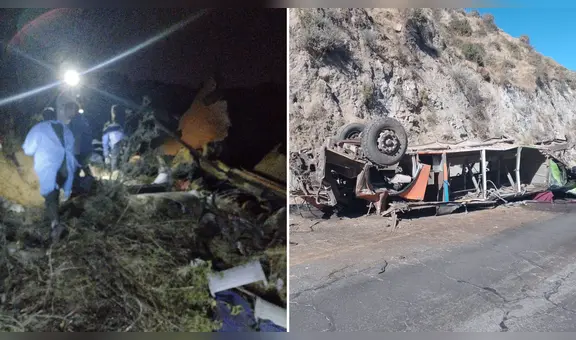 Huancavelica: reportan 10 muertos y 6 heridos tras volcadura de bus en Huaytará