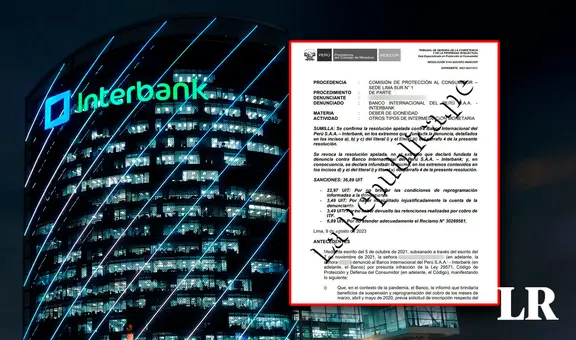 Interbank es multado con más de S/182.000 por variar unilateralmente contrato de crédito hipotecario