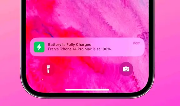 ¿Cómo recibir una notificación en tu iPhone cuando su batería haya terminado de cargar?