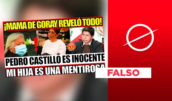 Madre de Sada Goray no dijo: "Mi hija es mentirosa, Castillo es inocente"