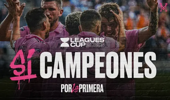 Inter Miami campeón de la Leagues Cup tras vencer a Nashville: levantó su primer título con Messi