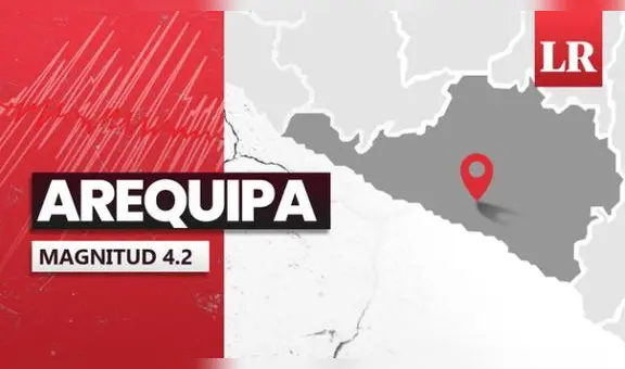 Temblor de magnitud 4.2 se sintió hoy en Arequipa, según IGP