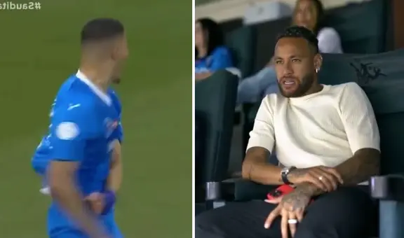 La fría reacción de Neymar tras el gol del Al-Hilal por la Liga de Arabia Saudita