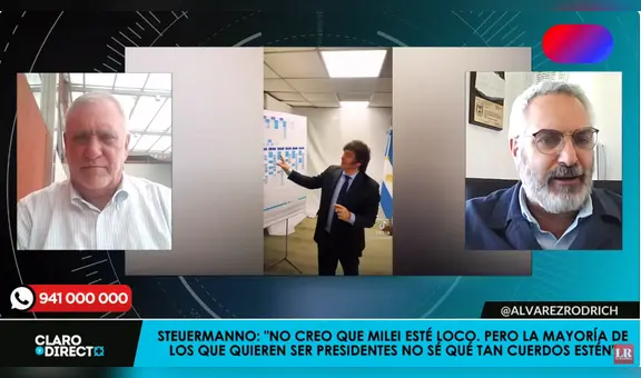 Miguel Steuermann sobre Milei: "Es un personaje extravagante, está tan loco como Trump o como Bolsonaro"