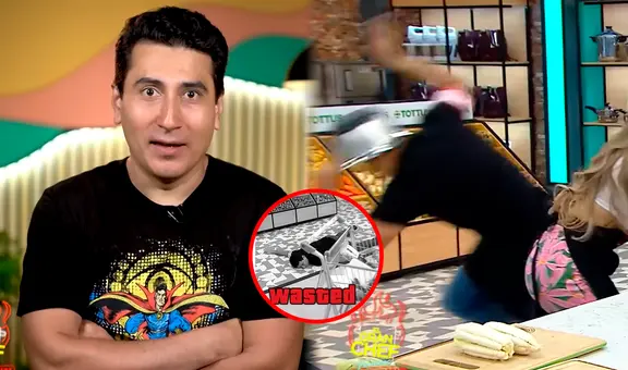 Armando Machuca tropezó y sufrió aparatosa caída en el set de 'El gran chef: famosos'