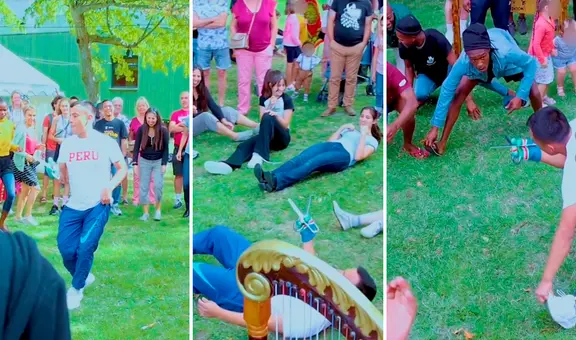 Huancavelicano enseña danza de las tijeras a franceses y redes reaccionan: “Peruanos conquistan el mundo”