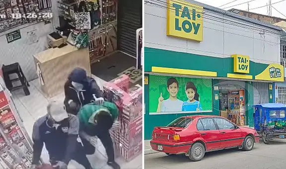 Cámaras de seguridad captan a delincuentes robando S/35.000 en Tai Loy de Piura