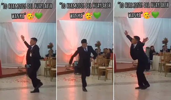 Joven peruano saca sus singulares pasos de huaylas en plena fiesta: “Es un verdadero zapateo huancaíno”