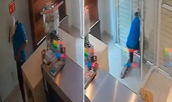 Ladrón entra a robar una tienda, pero termina encerrado por la vendedora: “Me gustan los finales felices”
