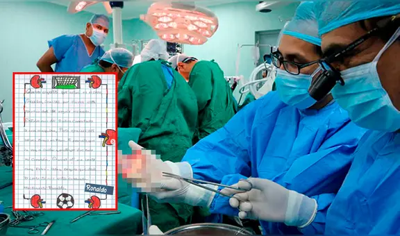 Menor envió una carta a donante de órganos que le salvó la vida: "Gracias a ti, tengo un riñón"